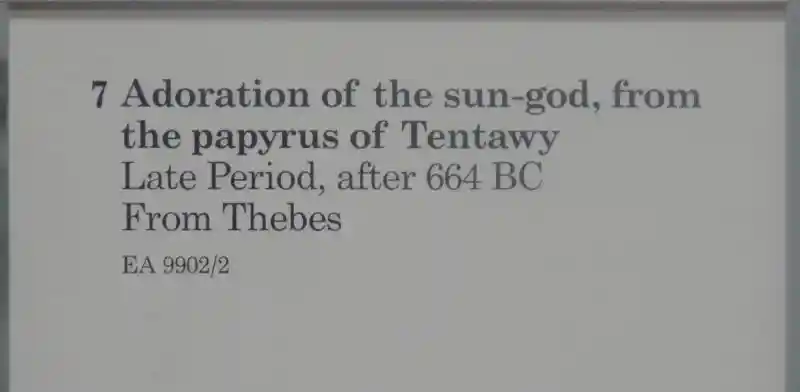 Adoration of the sun-god, from the papyrus of Tentawy